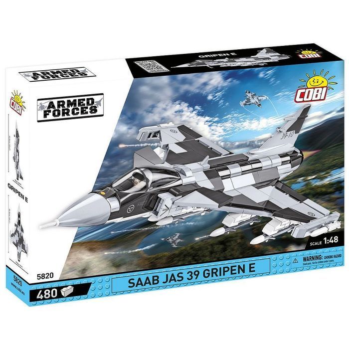 Конструктор Cobi Самолет SAAB JAS 39 Gripen E, 480 деталей (COBI-5820)