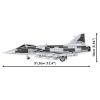 Конструктор Cobi Самолет SAAB JAS 39 Gripen E, 480 деталей (COBI-5820) изображение 6