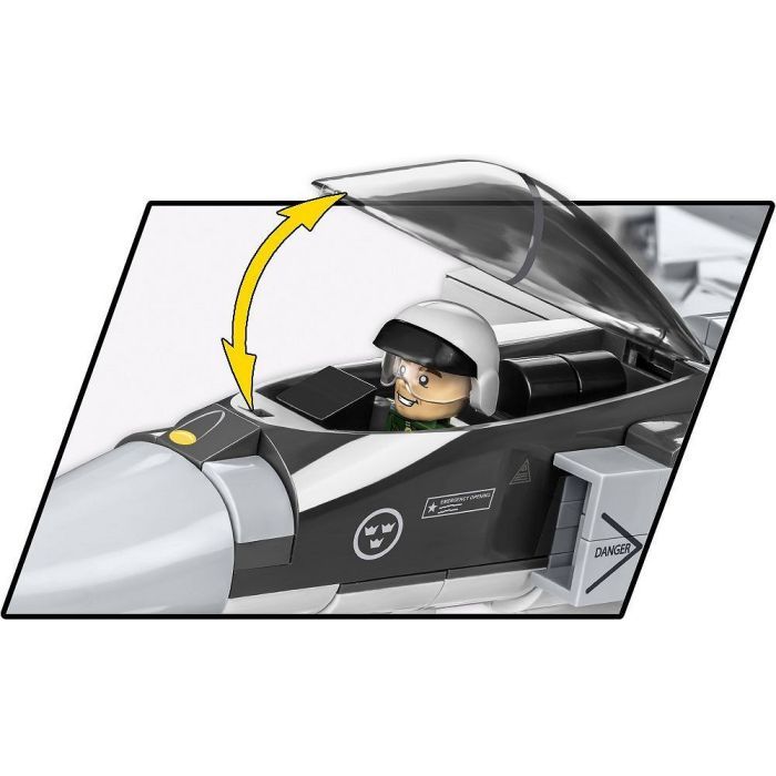 Конструктор Cobi Самолет SAAB JAS 39 Gripen E, 480 деталей (COBI-5820) изображение 9