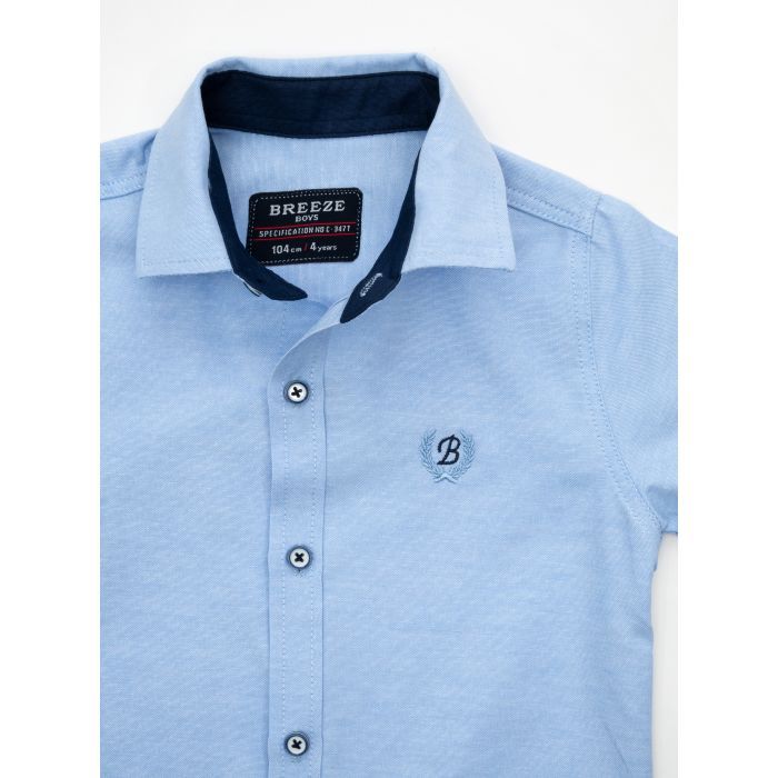 Рубашка детская Breeze с бабочкой (G-312-74B-blue) изображение 3