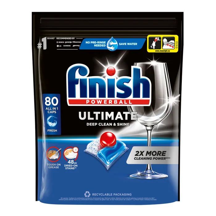 Таблетки для посудомийних машин Finish Ultimate All in 1 80 шт. (5908252014903)