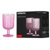 Набор бокалов Ardesto 300мл, 2шт, скло, рожевий (AR2630GPN) изображение 5