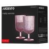 Набор бокалов Ardesto 300мл, 2шт, скло, рожевий (AR2630GPN) изображение 6