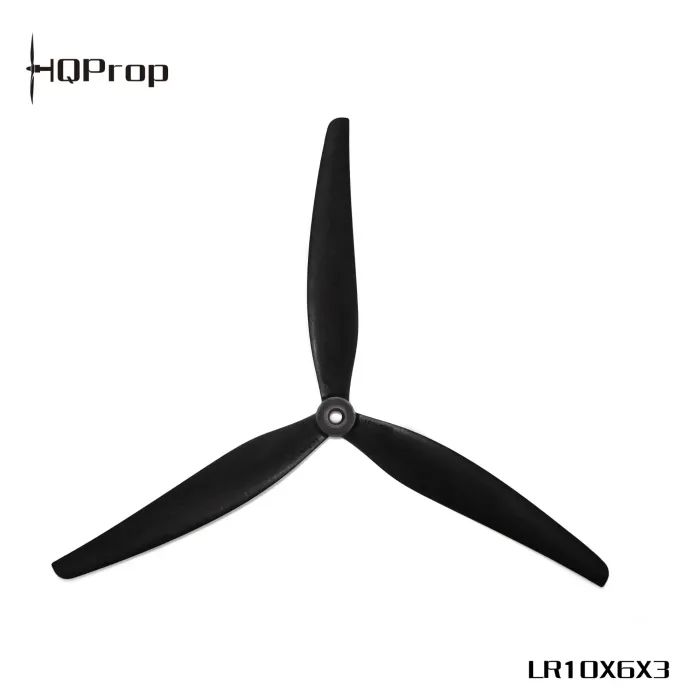 Пропеллер для дрона HQProp 10x6x3 2CCW+2CW Black-Glass Fiber Reinforced Nylon (LR10X6X3B-GRN) изображение 2