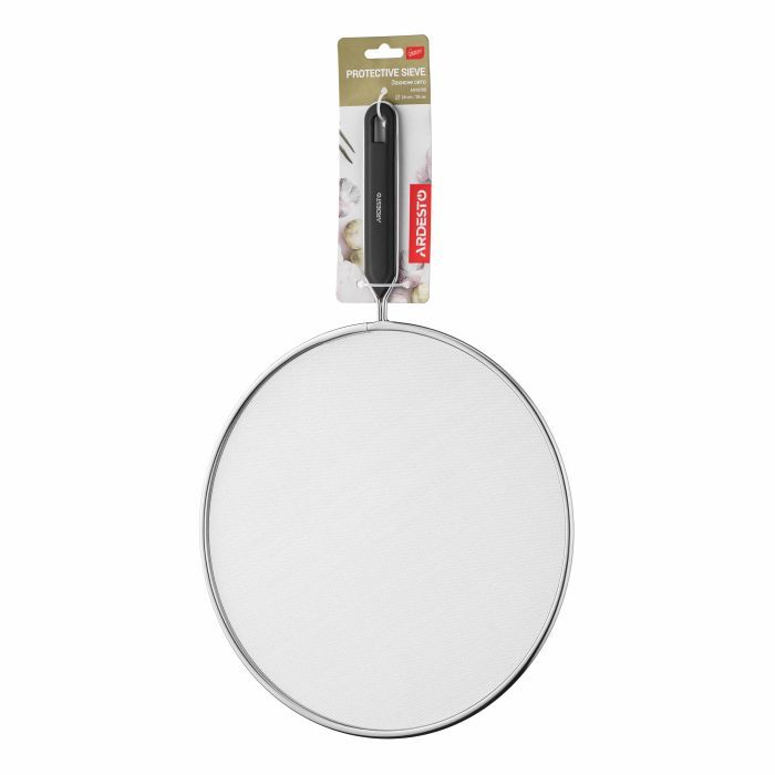 Екран від бризок Ardesto Gemini, 28см, нержавіюча сталь, пластик, чорний (AR3028B) зображення 4 Екран від бризок Ardesto Gemini, 28см, нержавіюча сталь, пластик, чорний (AR3028B) зображення 4