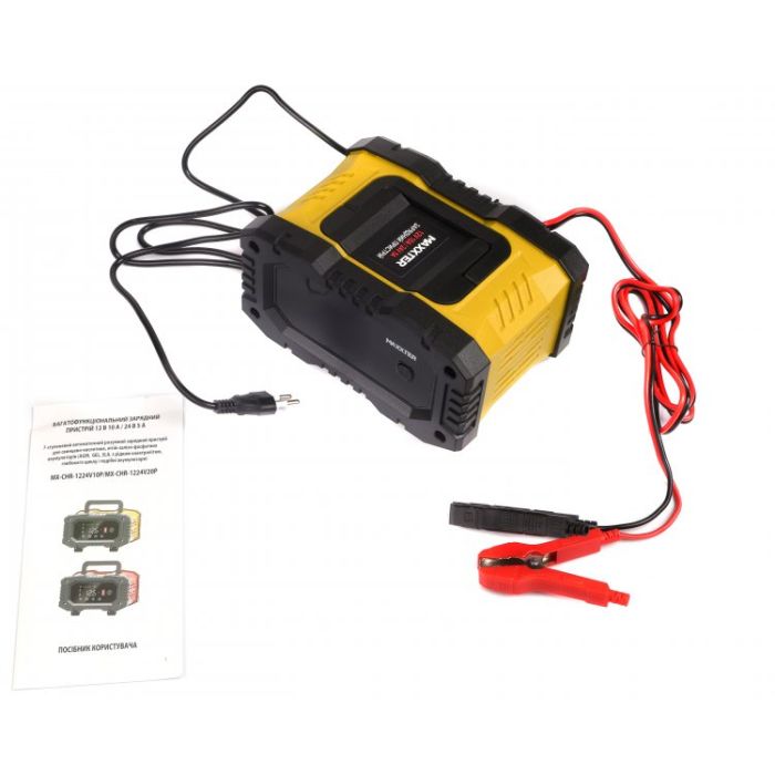 Сетевое зарядное устройство для АКБ Maxxter MX-CHR-1224V10P 12-24V (MX-CHR-1224V10P) изображение 2