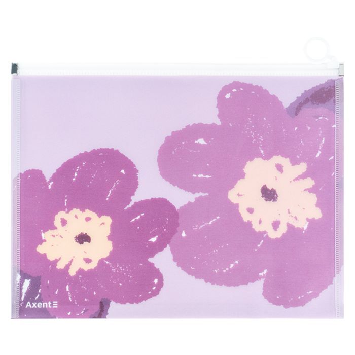 Папка на молнии Axent zip-lock А4+ Lavender-3 (1497-38-A) изображение 2