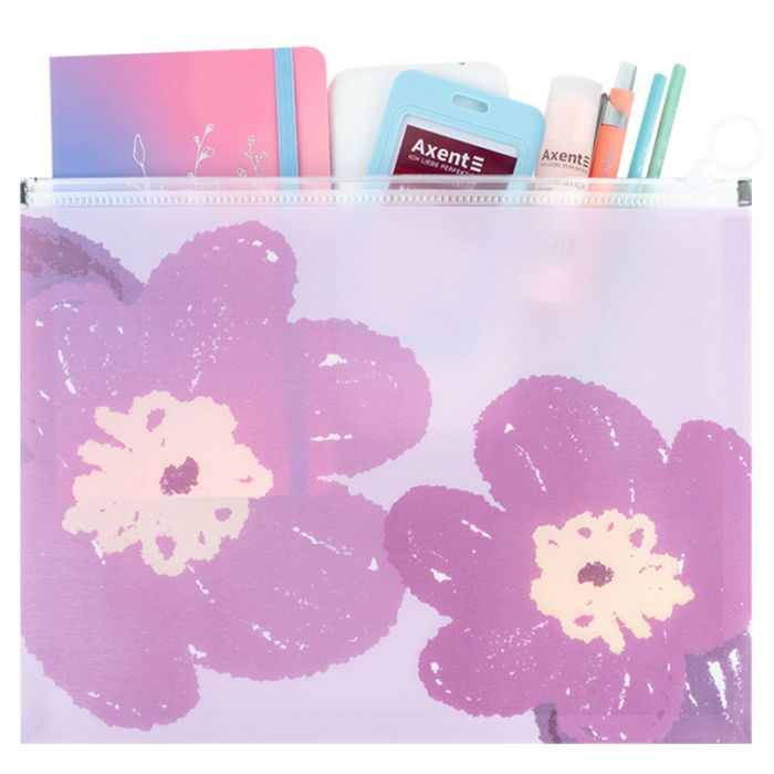 Папка на молнии Axent zip-lock А4+ Lavender-3 (1497-38-A) изображение 3