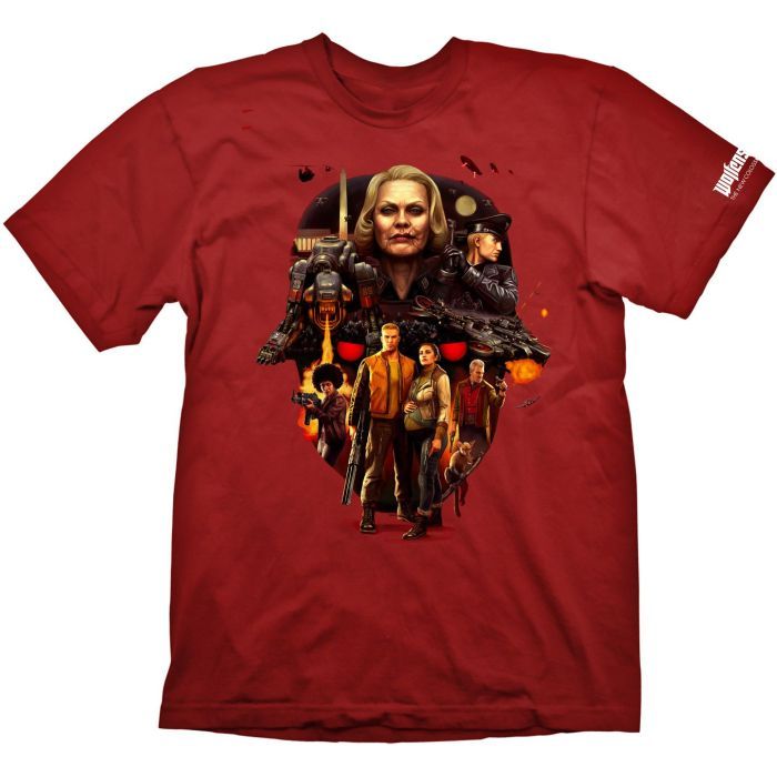 Футболка Gaya Entertainment Wolfenstein 2 "Face of Death" Tango Red, S (GE6224S)