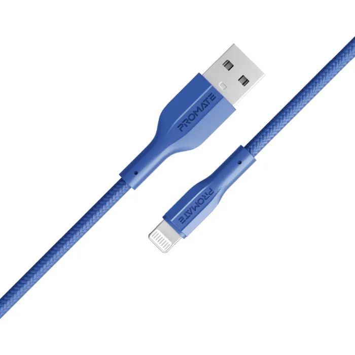 Дата кабель USB 2.0 AM to Lightning 1.0m navy Promate (xcord-ai.navy)