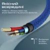 Дата кабель USB 2.0 AM to Lightning 1.0m navy Promate (xcord-ai.navy) изображение 4