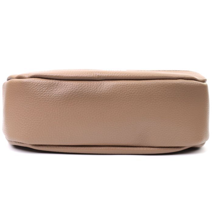 Сумка Vintage Из натуральной кожи Бежевая (22618) изображение 6