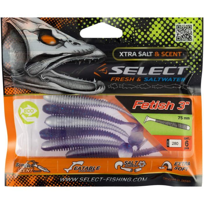 Силікон рибальський Select Fetish 3" 280 (6 шт/уп) (1870.71.25) зображення 2