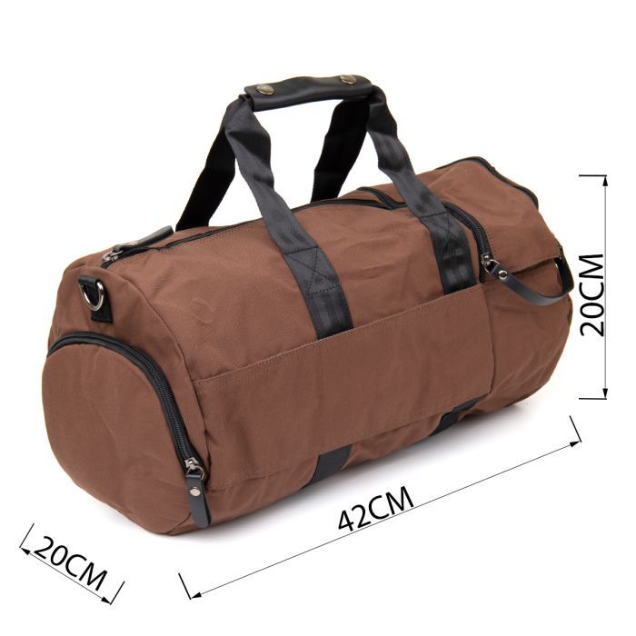 Сумка Vintage Спортивная текстильная Малиновая (20642) изображение 4