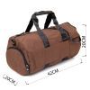 Сумка Vintage Спортивная текстильная Коричневая (20643) изображение 4