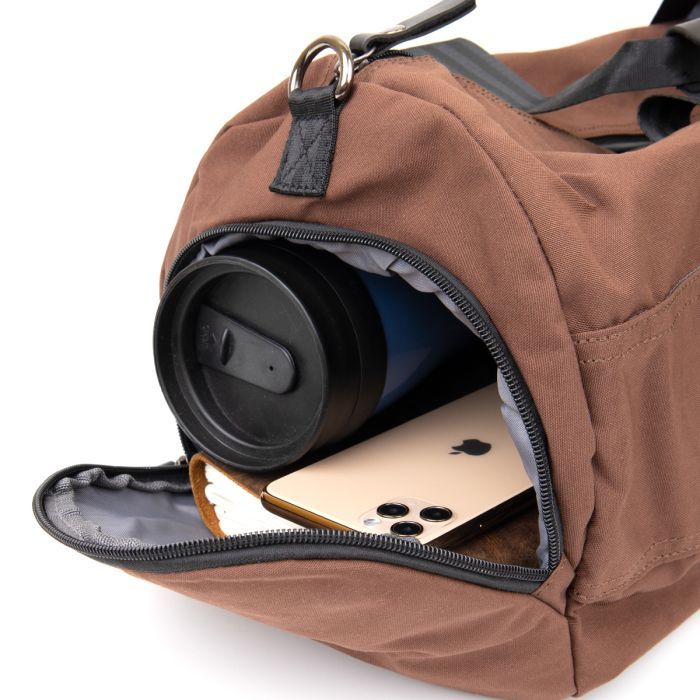 Сумка Vintage Спортивная текстильная Малиновая (20642) изображение 9