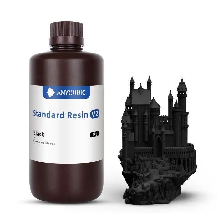 Фотополимерная смола Anycubic Standard resin V2, 1 кг, BK (SBZ2BK-102A)