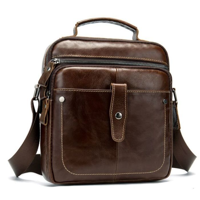 Сумка Vintage Коричнева (14700) зображення 6