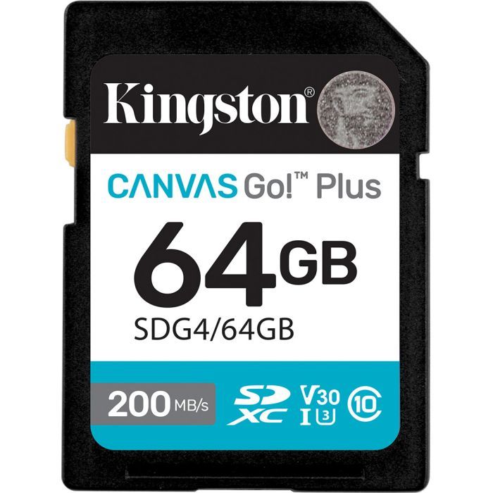 Карта памяти Kingston 512GB SDXC сlass 10 UHS-I U3 V30 Canvas Go Plus G4 (SDG4/512GB)