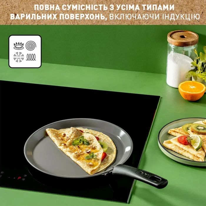 Сковорода Tefal Renewal для млинців 25см чорна (C4283873) изображение 7