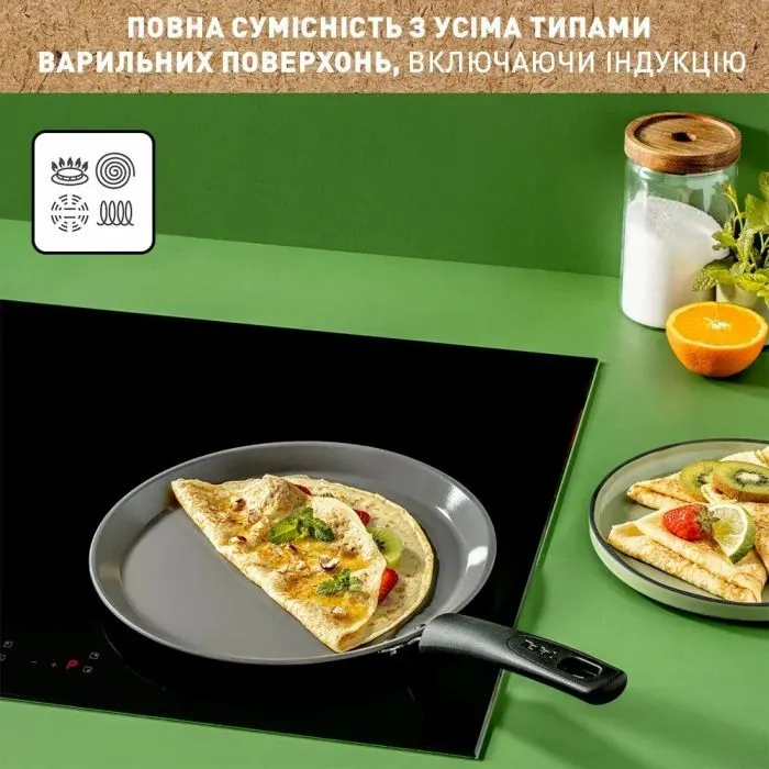 Сковорода Tefal Renewal для млинців 25см чорна (C4283873) изображение 7