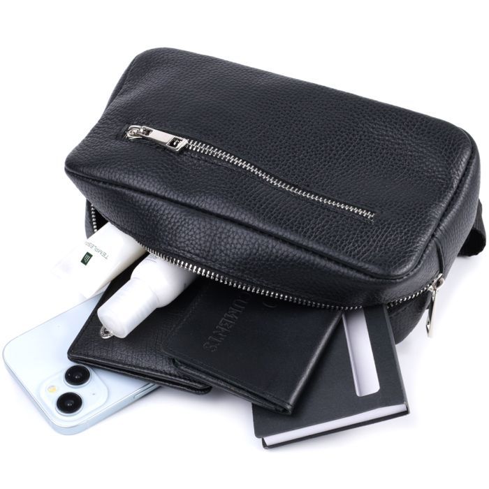 Сумка Shvigel Из натуральной кожи Черная (22826) изображение 8