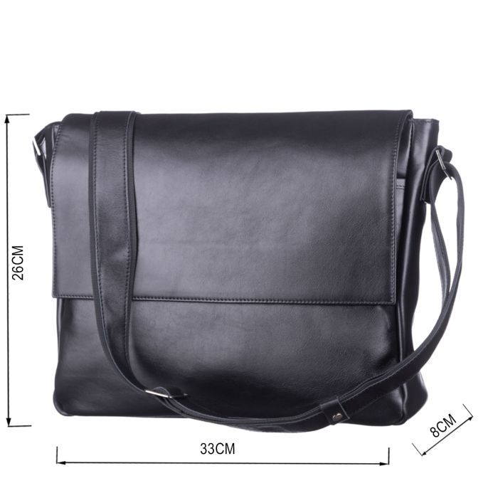 Сумка Shvigel Кожаная Черная (11039) изображение 3