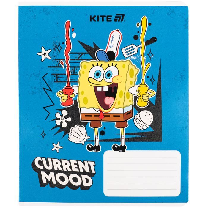 Зошит Kite SpongeBob SquarePants, 18 аркушів, клітинка (SB25-236) зображення 10