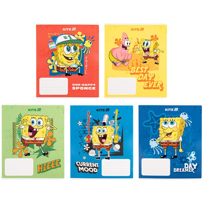 Тетрадь Kite SpongeBob SquarePants, 18 листов, клетка (SB25-236)