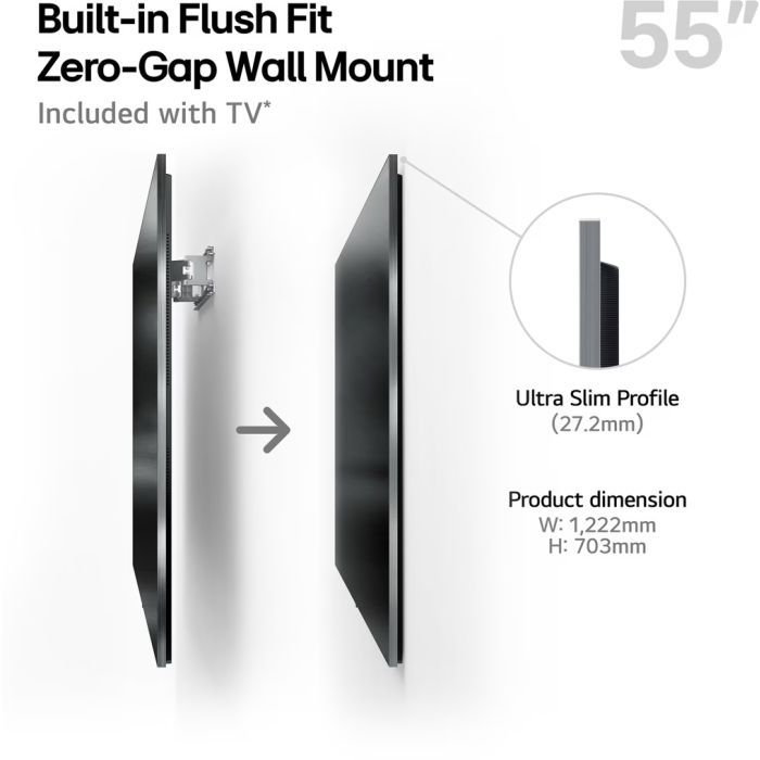 Телевізор LG OLED55G54LW зображення 12