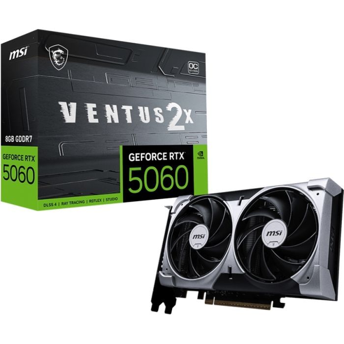 Видеокарта MSI GeForce RTX5060 8Gb VENTUS 2X OC (RTX 5060 8G VENTUS 2X OC) изображение 5