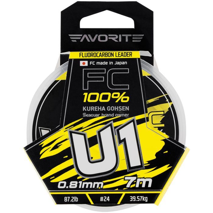 Флюорокарбон Favorite U1 FC 7m 16/0.66mm 59.2lb/26.87kg (1693.11.91) изображение 2