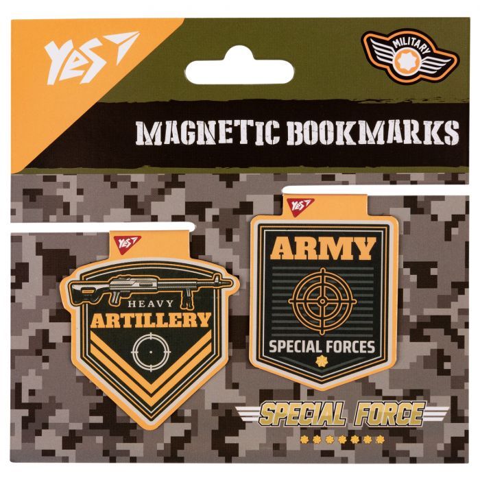 Закладки для книг Yes магнитные Military, 2шт (708112) изображение 2