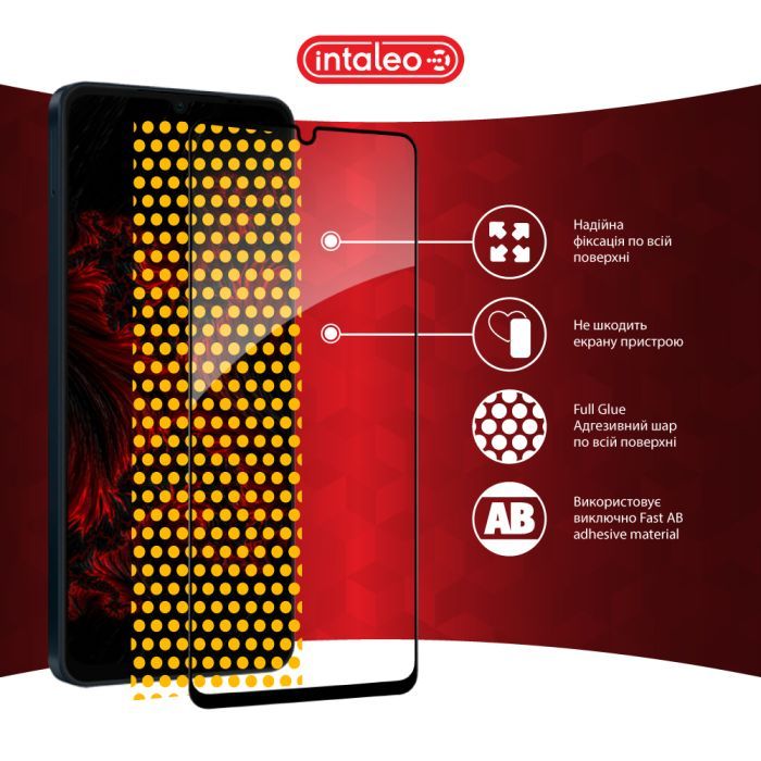 Стекло защитное Intaleo Full Glue Samsung A06 Black (1283126598708) изображение 7