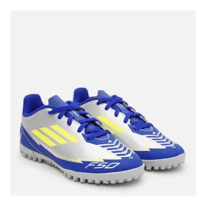 Сороконожки Adidas F50 Club Tf J Messi IH0923 Silvmt/Syello/Lucblu 38 2/3 EU (23,8см) (4067904312666)