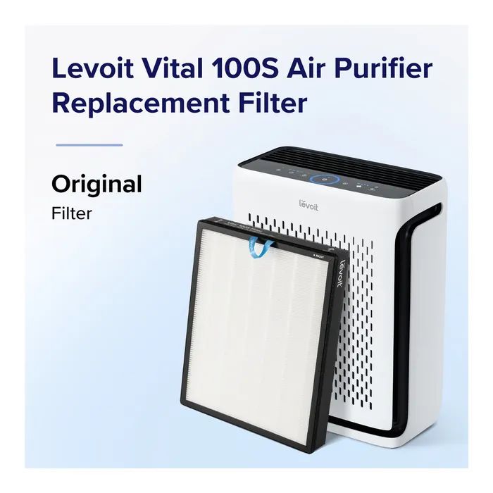 Фильтр для воздухоочистителя/увлажнителя Levoit Vital 100S Smart True HEPA LRF-V102-WEU (HEACAFLVNEU0090Y) изображение 3