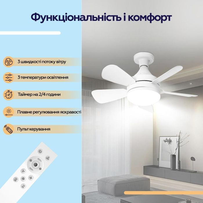 Вентилятор XoKo LED Socket Fanlight 2000 (XK-SFL-2000) изображение 7