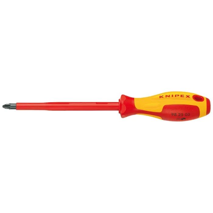 Отвертка KNIPEX с крестовым шлицем Pozidriv VDE (98 25 02)