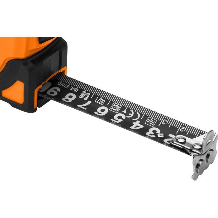 Рулетка Neo Tools Super Black, 5мx19мм, з фіксатором змотування, магніт (67-242) зображення 7