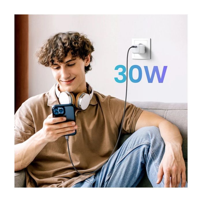 Зарядное устройство Ugreen CD319 Nexode Mini USB-C PD30W GaN White (15326) изображение 4