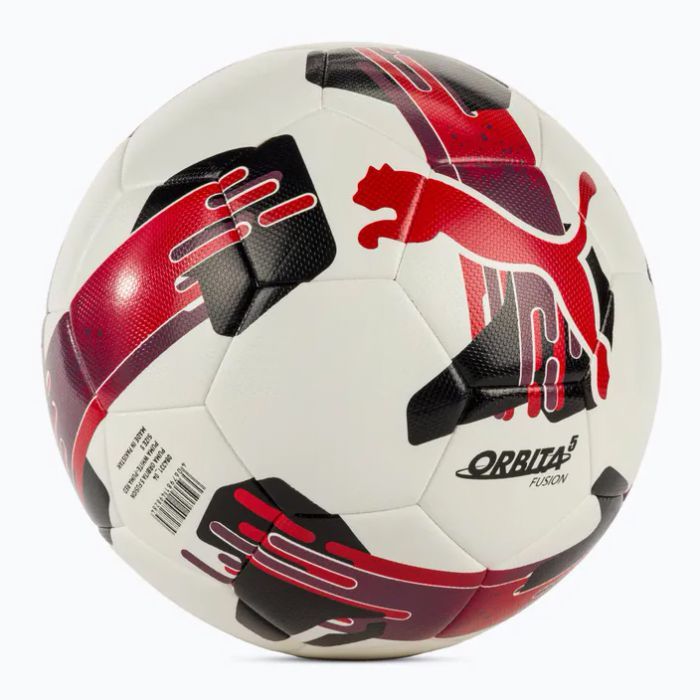 Мяч футбольный Puma Orbita 5 Fusion 084331-01 білий, чорний, болотний 5 (4067981496006) изображение 2