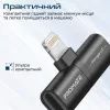 Перехідник Lightning M to 2xLightning F Audiо + Charge Promate (ihinge-lt.black) зображення 4