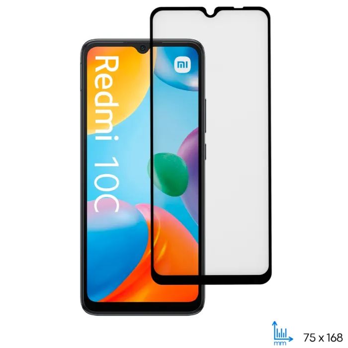 Стекло защитное 2E Xiaomi Redmi 10C 2.5D FCFG black (2E-MI-10C-SMFCFG-BB)