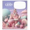 Зошит Школярик Candy world 12 аркушів коса лінія (012-3266C) зображення 2