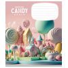 Зошит Школярик Candy world 12 аркушів коса лінія (012-3266C) зображення 3