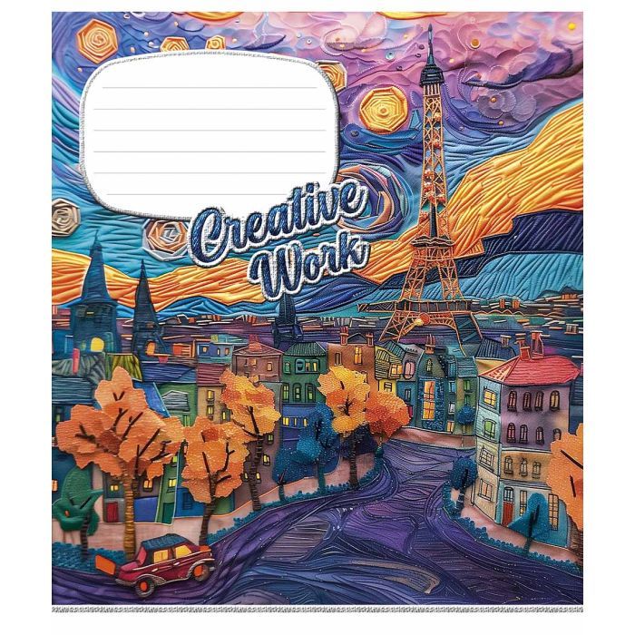 Зошит Школярик Creative work 18 аркушів клітинка (018-3537K) зображення 4