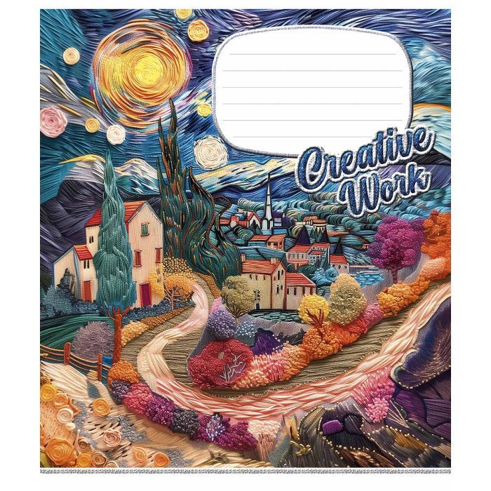Зошит Школярик Creative work 18 аркушів клітинка (018-3537K) зображення 5