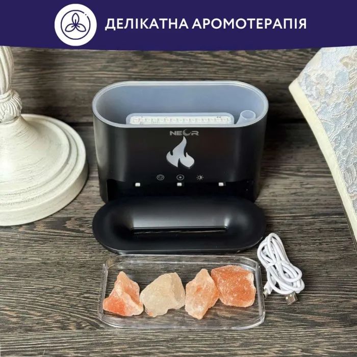 Увлажнитель воздуха Neor FLAME AROMA 25ML10 BK изображение 4