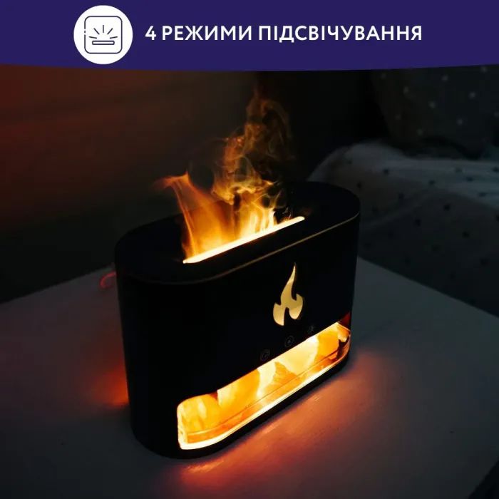 Увлажнитель воздуха Neor FLAME AROMA 25ML10 BK изображение 5
