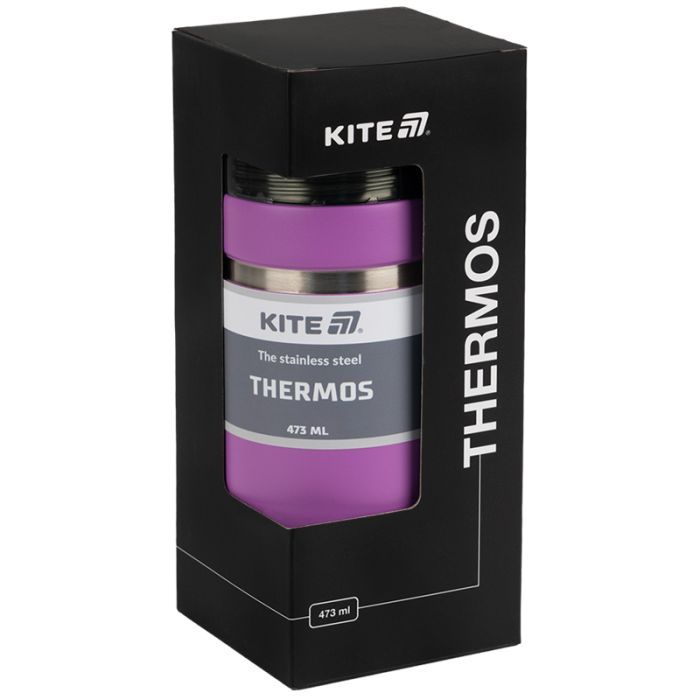 Термос Kite 473 мл фіолетовий (K25-320-3) изображение 4